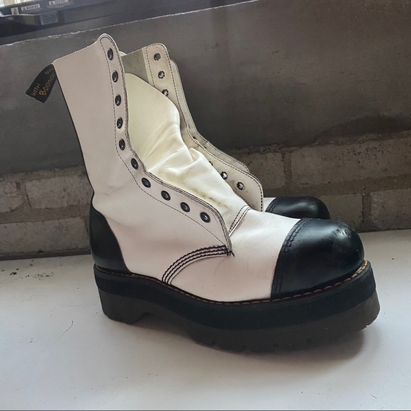 Vintage 90’s Steel Toe Dr Martens Platform Boot - Picture 6 of 16